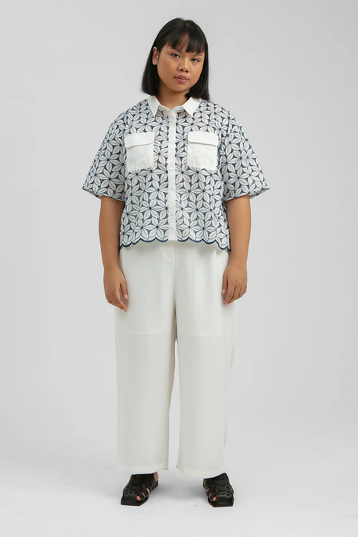 Navy Embroidered Elusi - Image 8