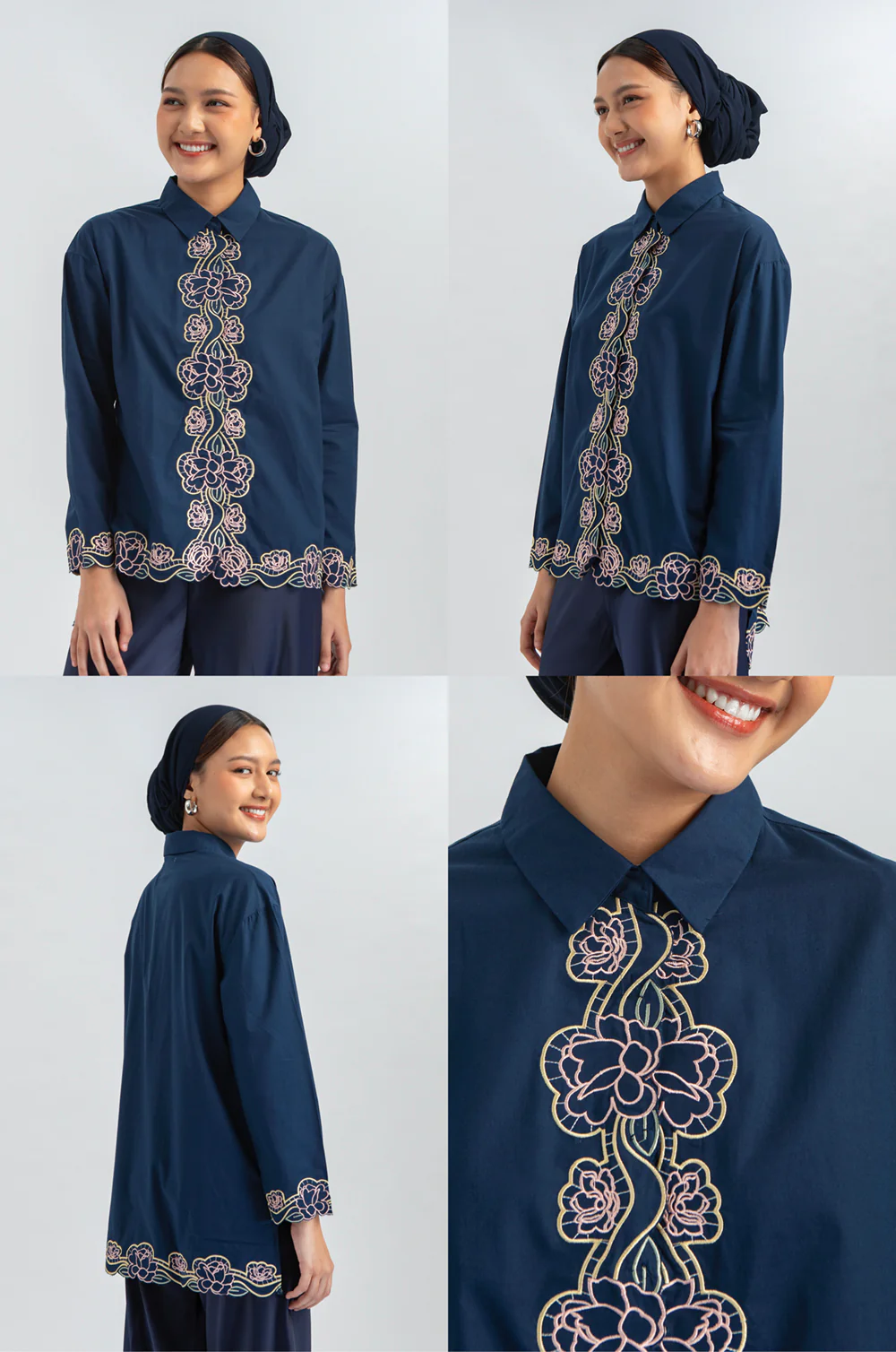 Navy Embroidery  Shazi - Image 2