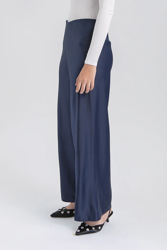 Navy Satin Pama - Image 3