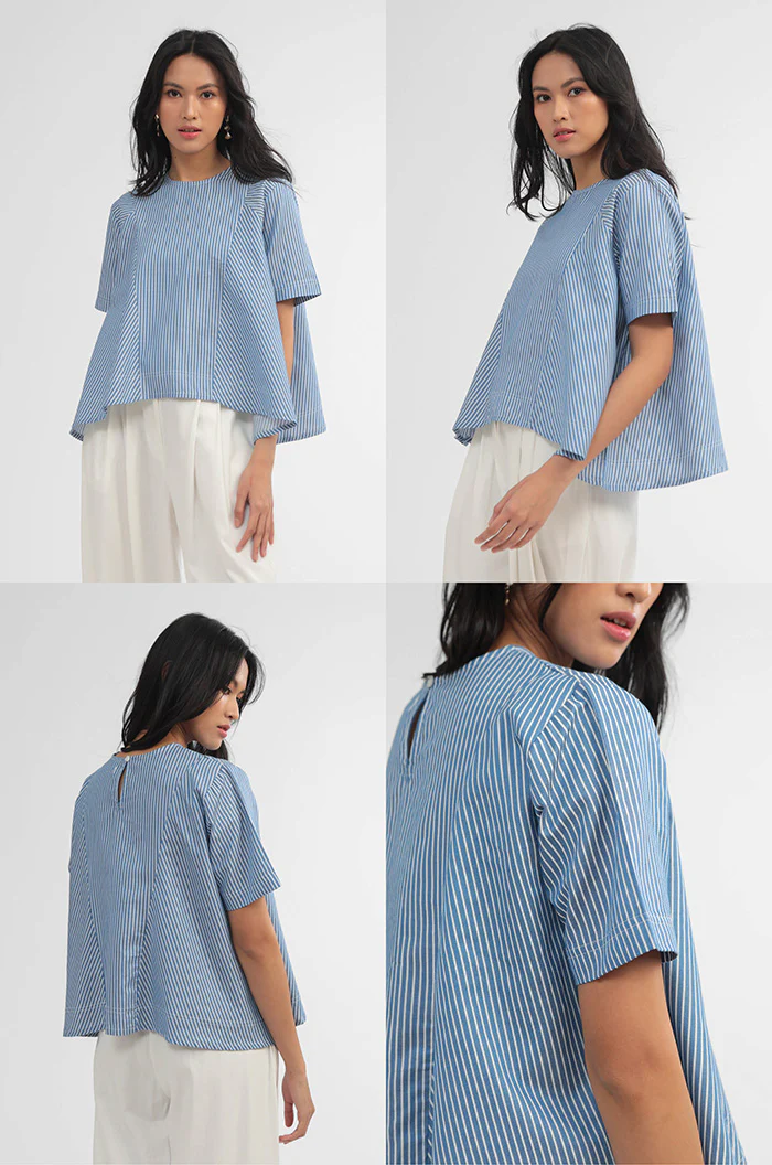 Navy Striped Aelia - Image 2