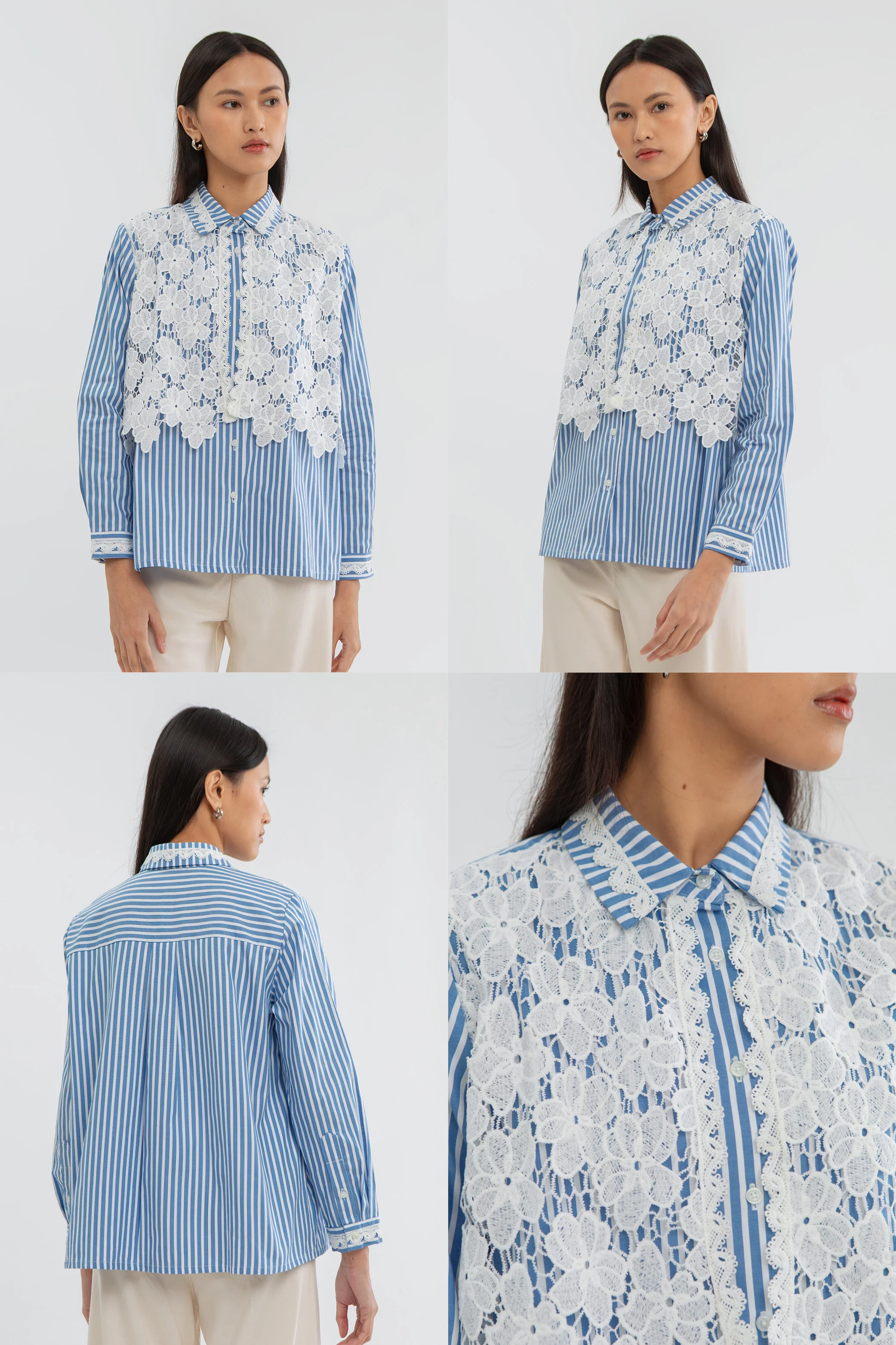 Navy Striped Eshal - Image 2