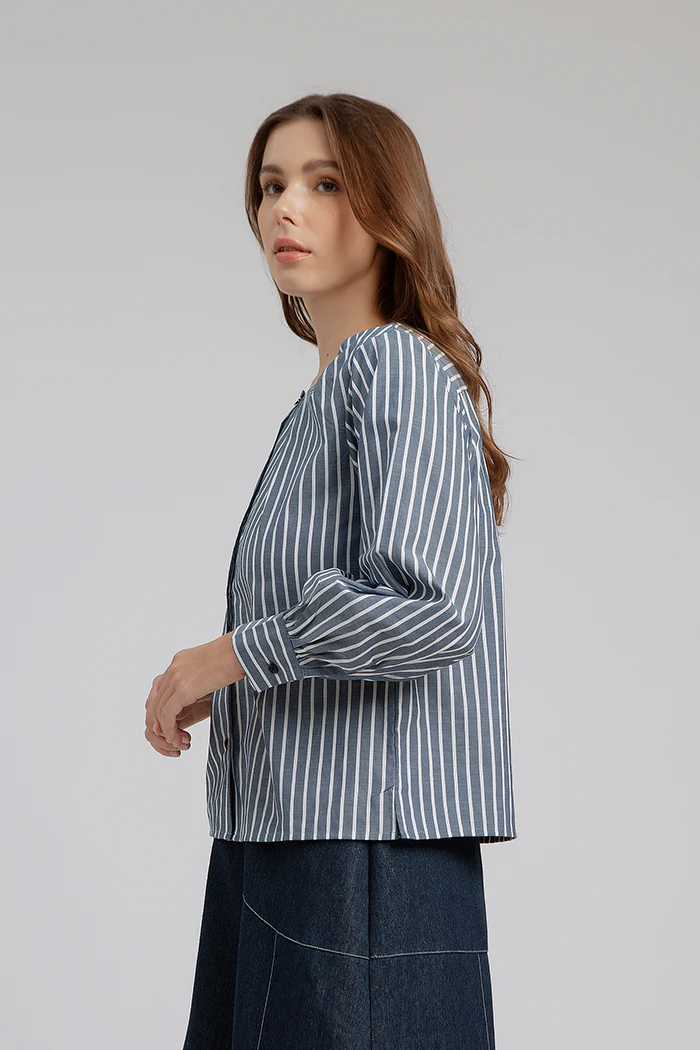 Navy Striped Nadege - Image 3
