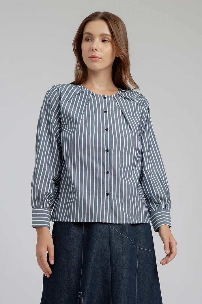 Navy Striped Nadege - Image 6