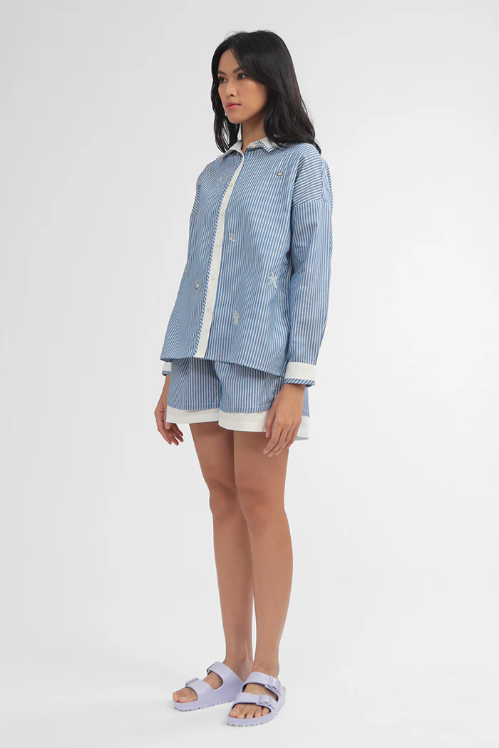 Navy Striped Ocean Maurea - Image 3
