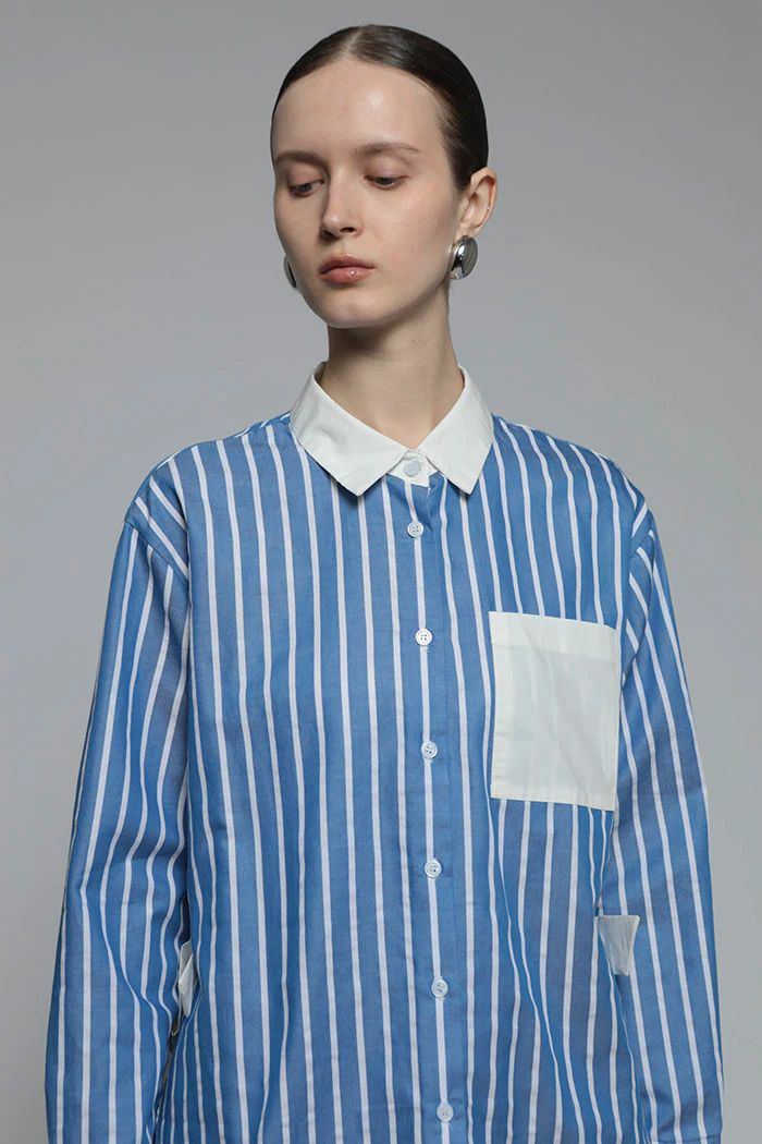 Navy Striped Perse - Image 5