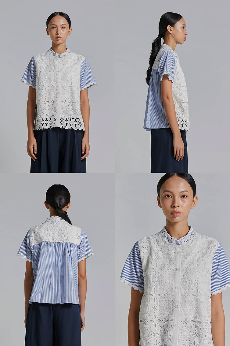 Navy Striped Safra - Defect Sale - Image 2