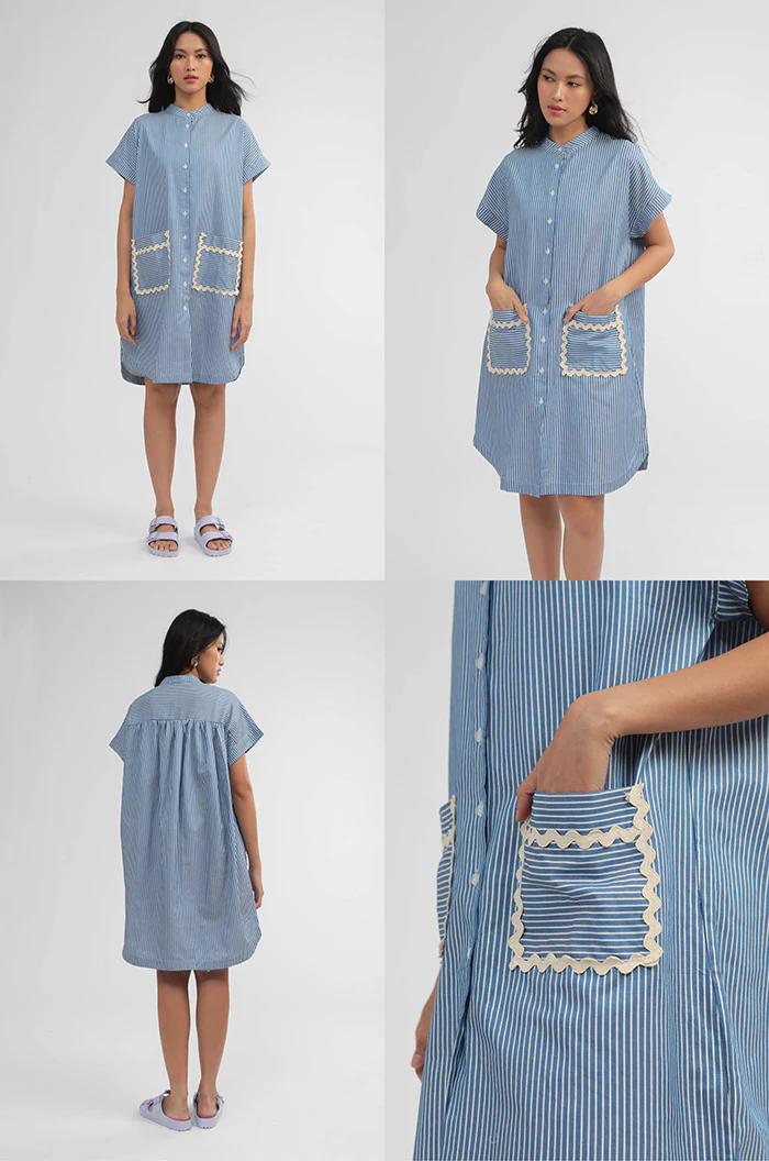 Navy Striped Savoy - Image 2