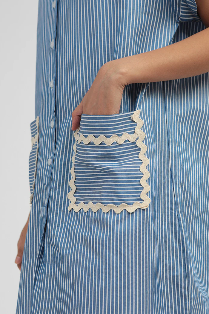 Navy Striped Savoy - Image 5