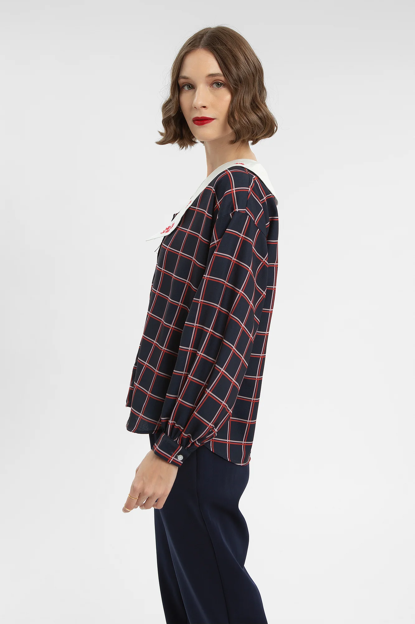 Navy Windowpane Nadler - Image 3