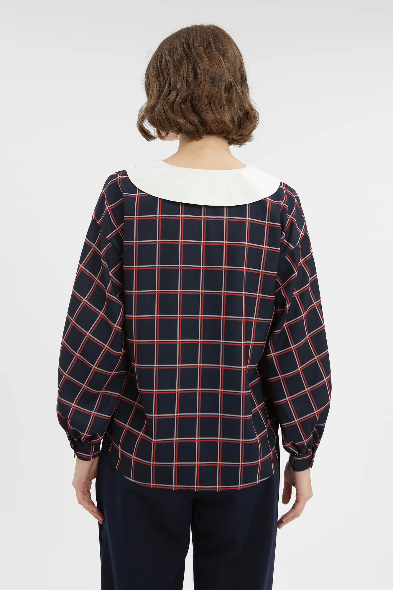 Navy Windowpane Nadler - Image 4