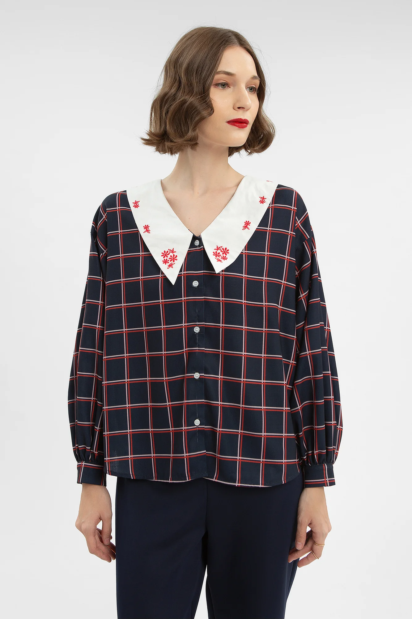 Navy Windowpane Nadler - Image 5