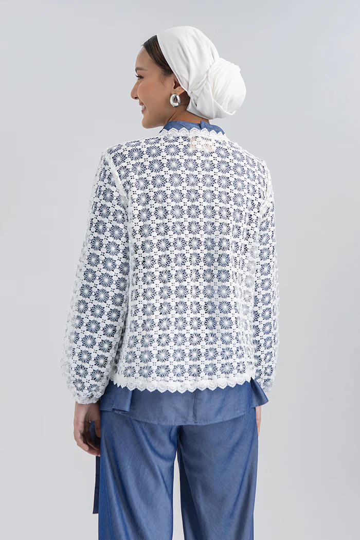 Off-white Embroidered Anara - Image 5