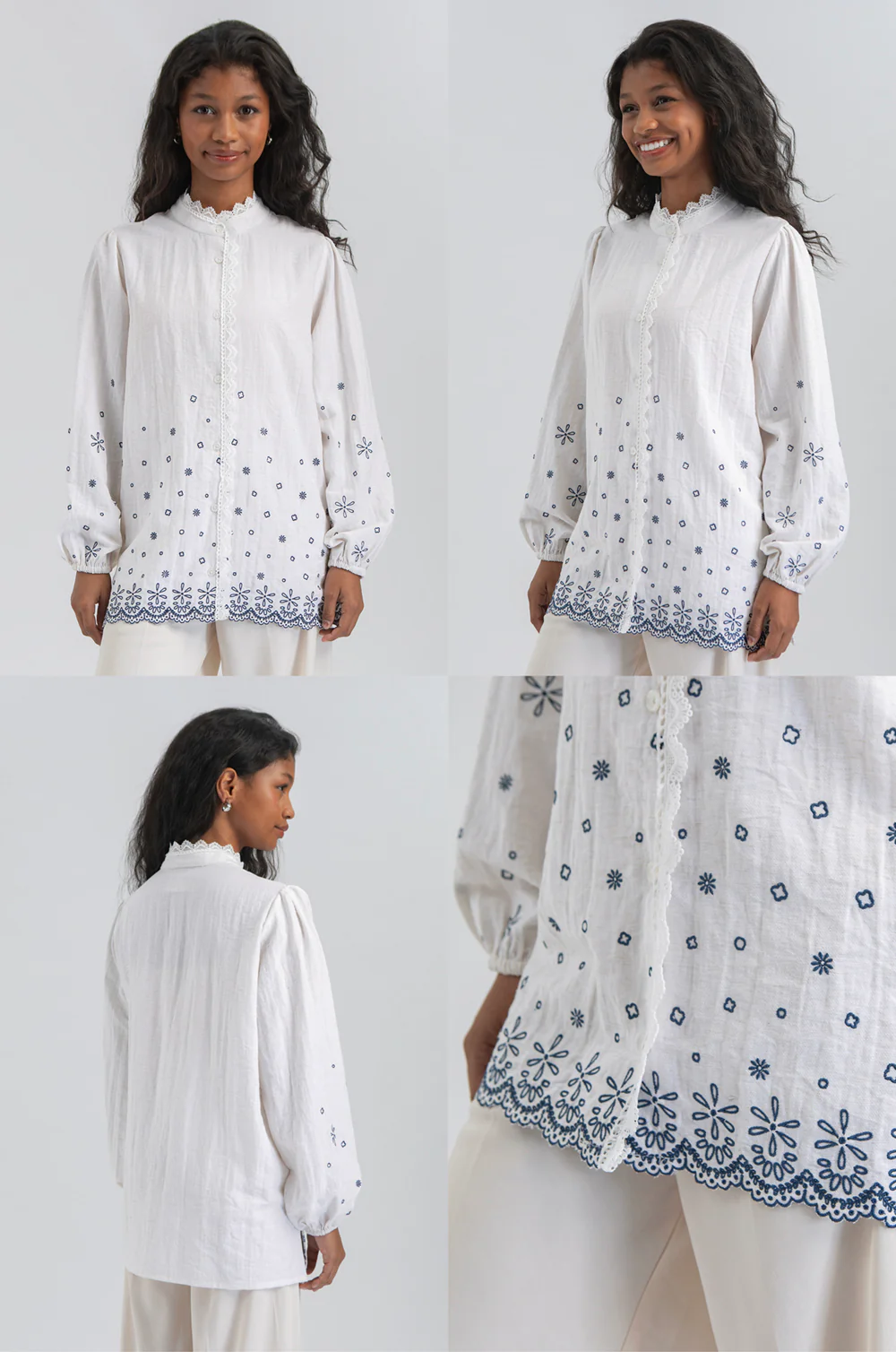 Off-white Embroidery Nadra - Image 2