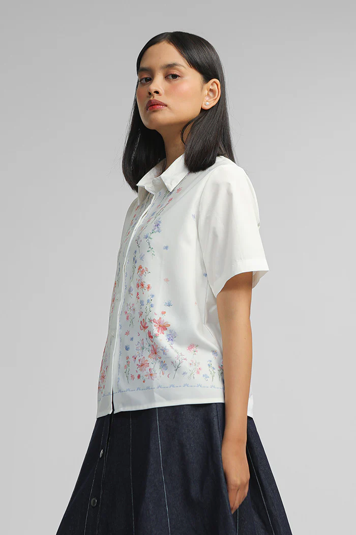 Off-white Floral Dohlen - Image 3