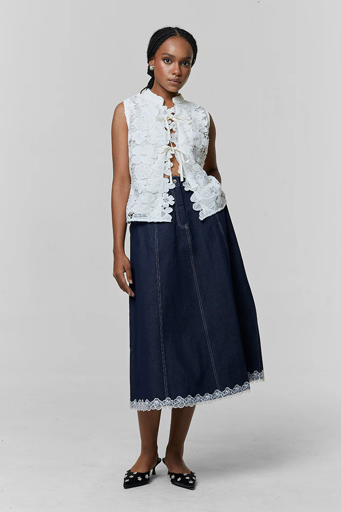 Off-white Floral Leya - Image 7