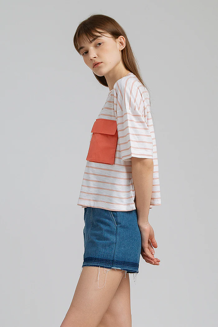 Peach Striped Effie - Image 3