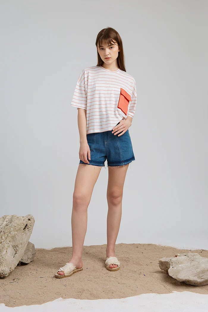 Peach Striped Effie - Image 7