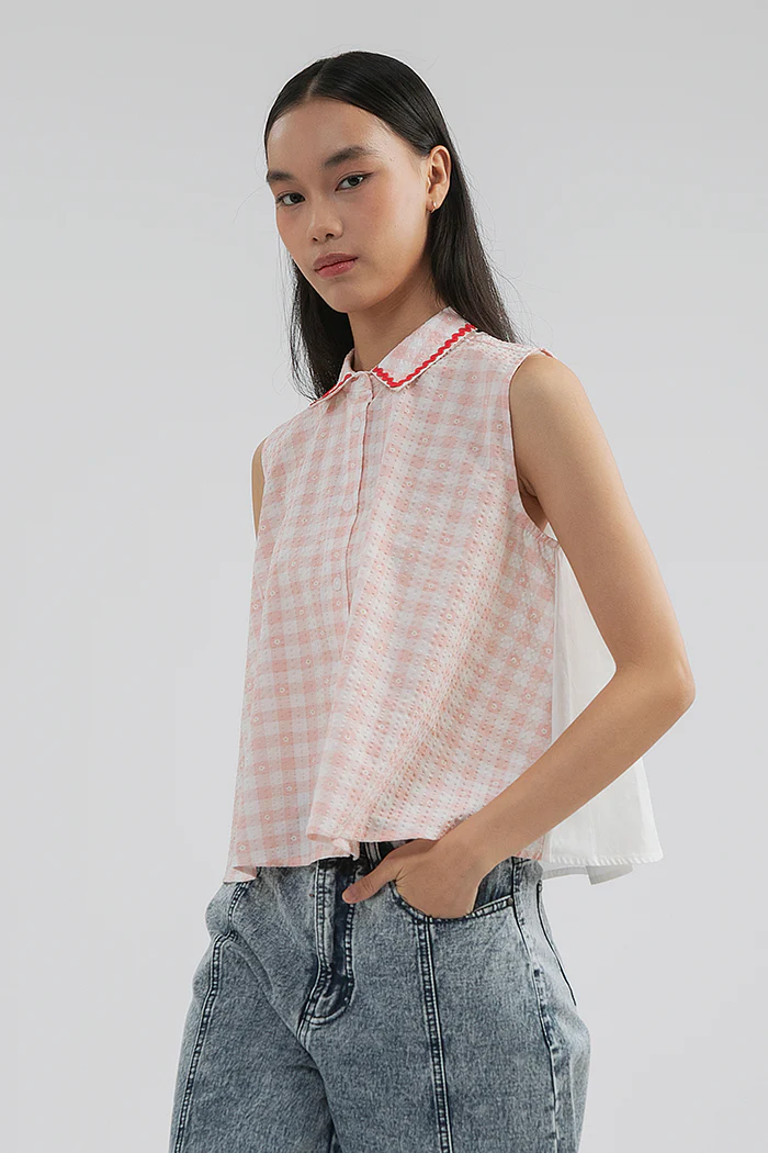 Pink Gingham Briello - Image 4