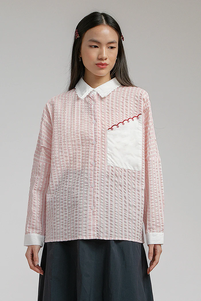 Pink Striped Devon - Defect Sale - Image 4