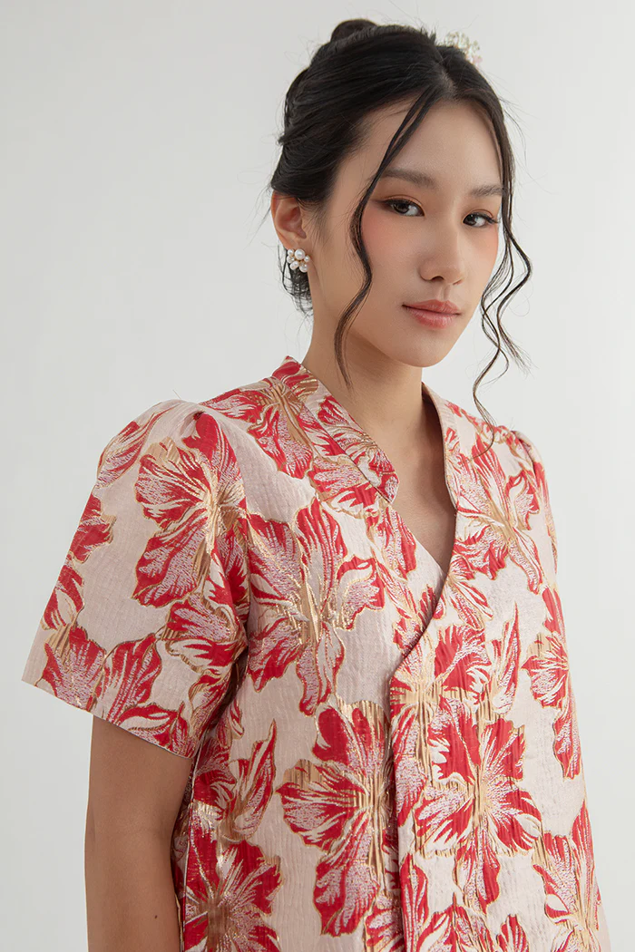 Red Floral Ran - Image 5
